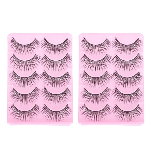 TABLETREANDS Daily Makeup Use False Eyelashes For Women 10 Pairs 4.1x3in