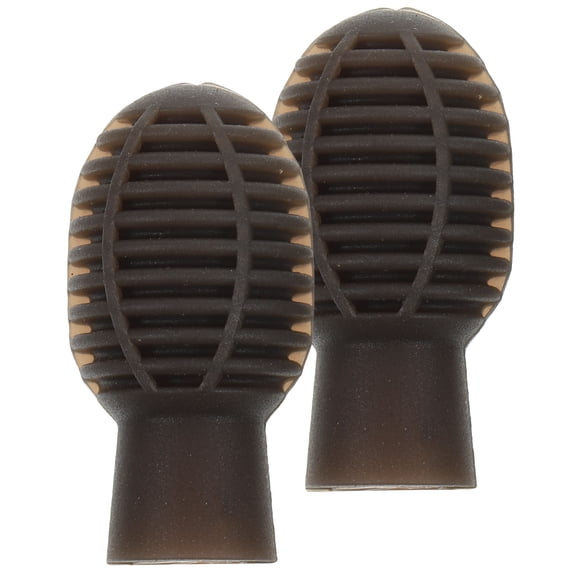 TABLETREANDS Drumming Accessories 2Pcs Drum Stick Protective Caps Coffee 1.6x1.6x3.3Cm Silicone For Travel