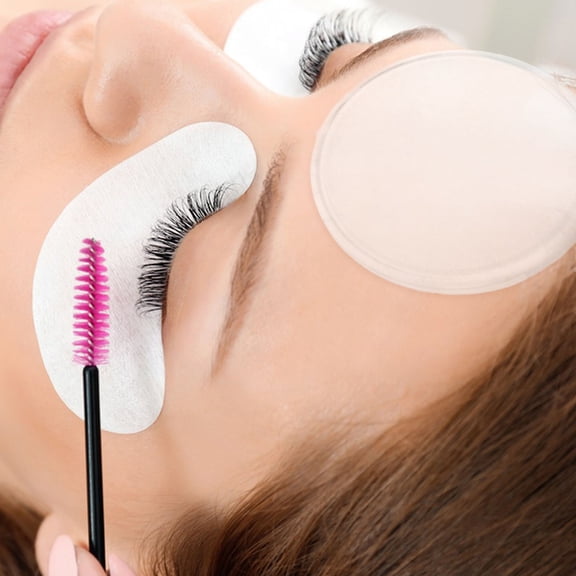 TABLETREANDS False Eyelash Holder 5Set Eyelash Extension Pads For Professional Use Anti Static Transparent 3.15X3.15X0.08In