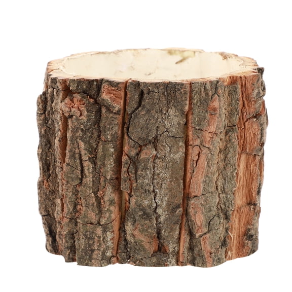 TABLETREANDS Flower Container Short Design Wooden Flowerpot for 1Pack