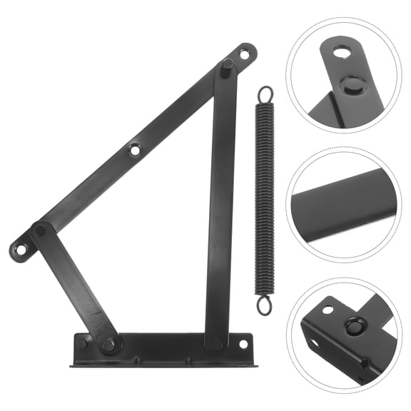 TABLETREANDS Furniture Hinges 2 Pcs Triangular Foldable Lifting Bracket Stainless Steel for Sofa Bed and Cabinets