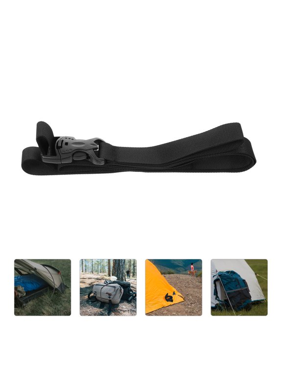 Luggage Band 1Set Black Nylon Webbing for Travel and Hiking