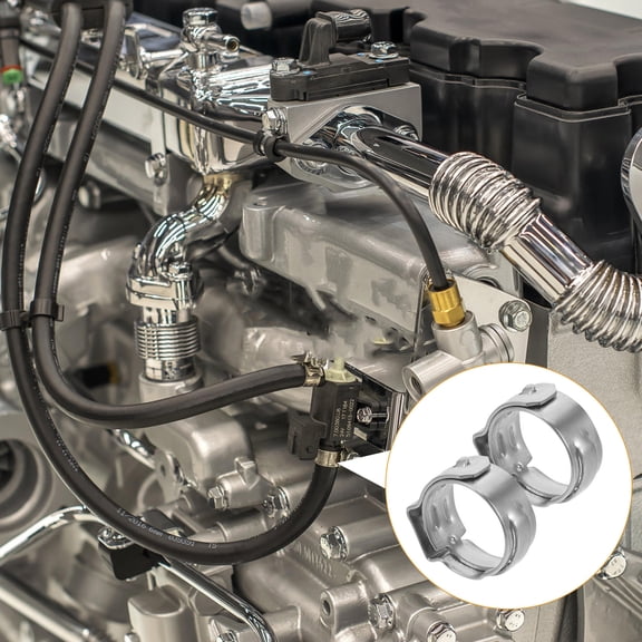 TABLETREANDS Pex Quick Clamp Ring 50Pcs Pex Tubing Clips Silver for Garden and Industrial Use 1.80X1.50X0.70In