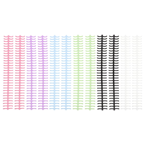 CATIEBYE 12Pcs Assorted Color Plastic Notebook Binding Coils for Loose Leaf Office Book Making