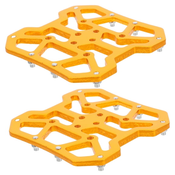 TABLZONE Golden Bike Pedal Cleats Compatible with Most Cycling Shoes, and Stylish for Road and Mountain Bikes