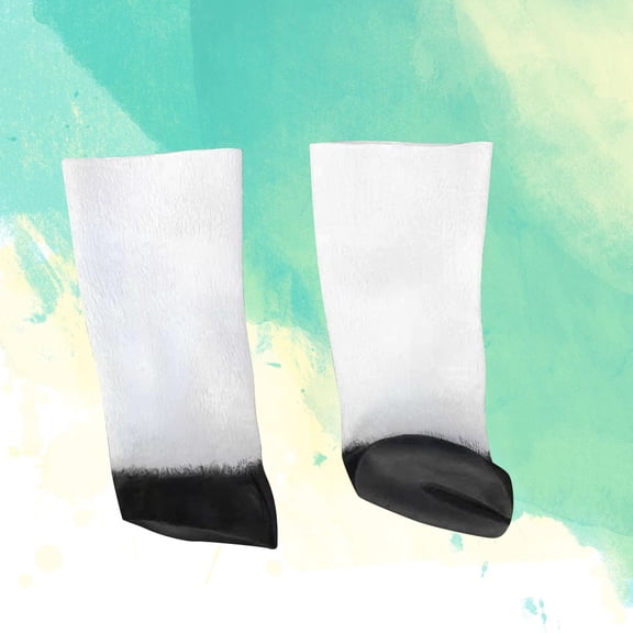 TABLZONE 1 Pair Horse Gloves for Adults White Hooves Costume Accessory at Easter