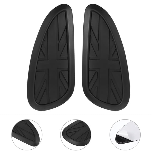 TABLZONE 1 Pair Motorcycle Tank Stickers Soft Rubber Retro Style Tank Decals for Bike Decoration and