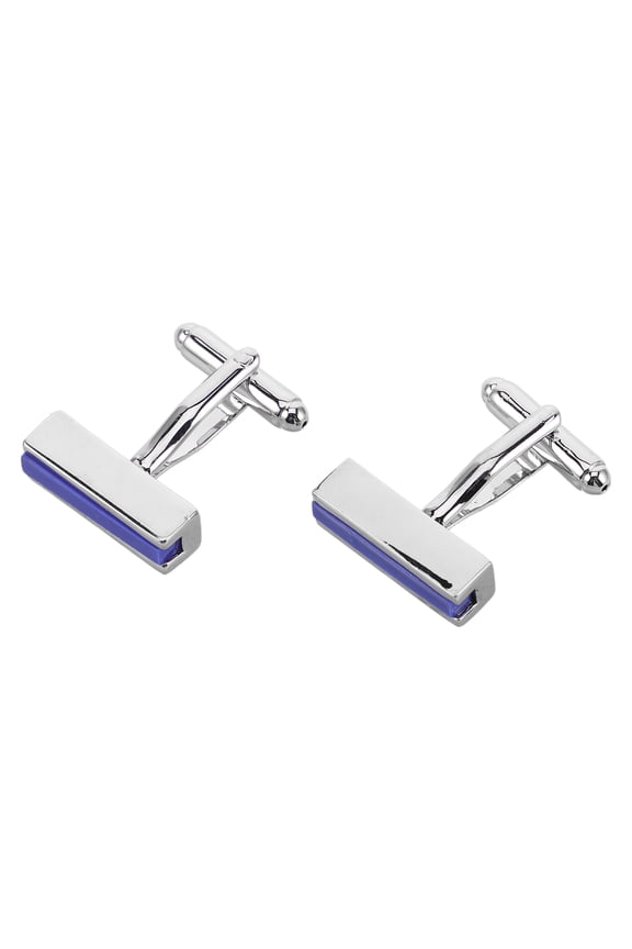 Refined French Cufflinks Blue for Men Business Occasions 1Pair
