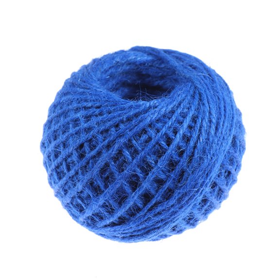 TABLZONE 1 Roll Cuttable Packaging Rope Jute Dark Blue Braided Rope for Wrapping