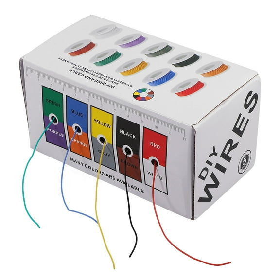 TABLZONE Silicone Electrical Wire Assorted Color Flexible Insulated Copper Wire for Home Use