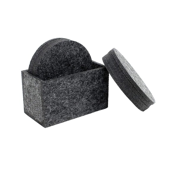 TABLZONE 1 Set Furniture Coasters Dark Grey for Carpet Heat Insulation at Cafe