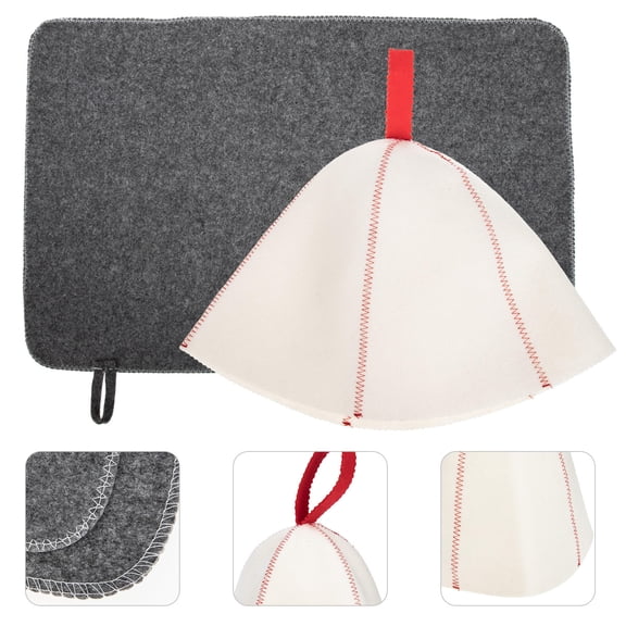TABLZONE Felt Sauna Hat Heat Insulation Bath Cap for Bathroom Use, Assorted Colors, Comfortable and