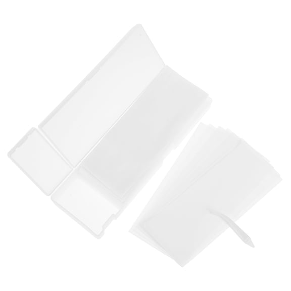 TABLZONE Water Sticker Operated Plastic Box White Model Decals Set for Hobbyists and Craft Projects