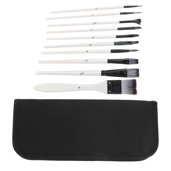 TABLZONE 1 Set of Professional Gouache Brushes for Art Projects in Assorted to School