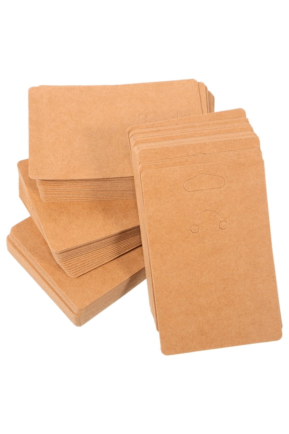 100 Pcs Keychain Packaging Cards for Key Chain Holder Display, Small Accessories Organizer and Retail Display