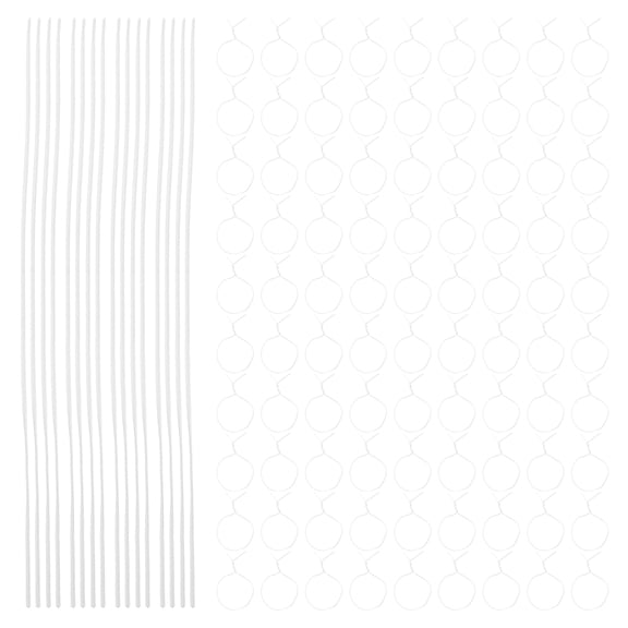 TABLZONE 1000Pcs White Plant Training Ties Coated Wire Adjustable Flexible for Climbing Plants and Cables