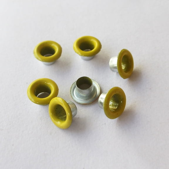 TABLZONE 100PCS Eyelet Button Set Round Grommets Eyelets Assorted Color for Store Use in Clothing Repairs