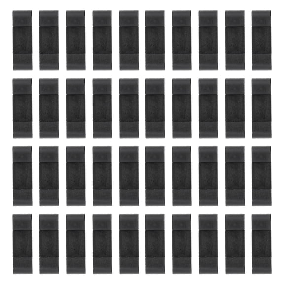 TABLZONE 100Pcs Black Square Base Display Rack Holder Bases Lightweight Plastic for Counters