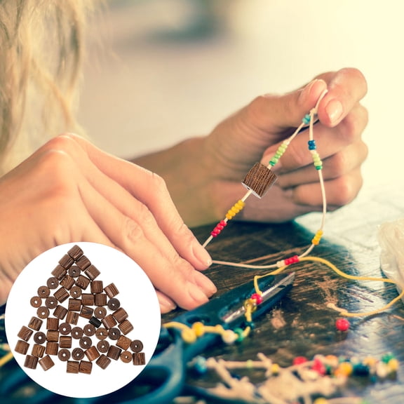 TABLZONE Chicken Wing Wood Beads Coffee Color for Jewelry and Decoration