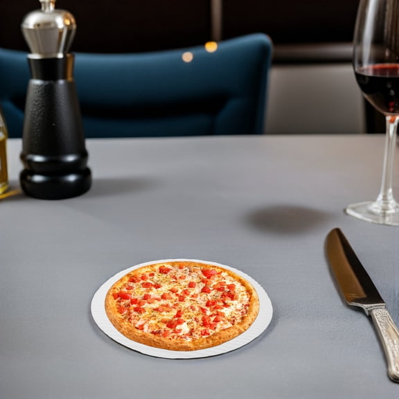 TABLZONE 100Pcs Non Stick Beige Pizza Paper Pads Corrugated Greaseproof Food Liners