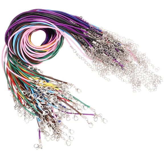 TABLZONE 100 Pieces Necklace Cord Jewelry Making Supplies, Wear-Resistant String for Crafting and Accessories
