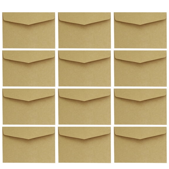 TABLZONE 100Pcs Kraft Envelopes Bag Khaki Tear Resistant File Envelopes