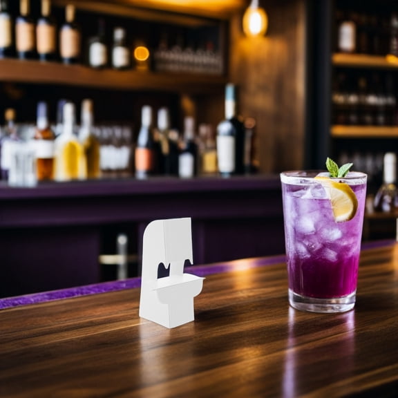 TABLZONE 100Pcs Lightweight White Cardboard Easel Back Stand for Picture Frames Stable Desktop Pedestal Support