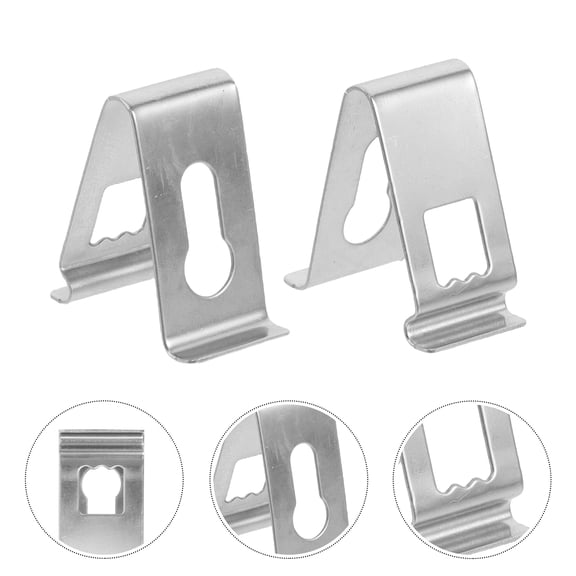 TABLZONE 100Pcs Plated Silver Metal Frame Spring Clips with Easy Installation for Picture Frame Back Panels
