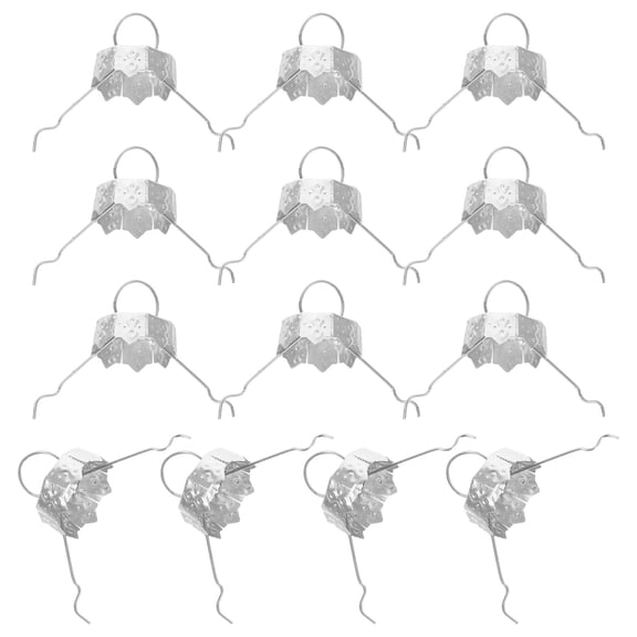 TABLZONE 100Pcs Metal Ornament Caps Replacement for Holiday Decorations and Event Planning Supplies
