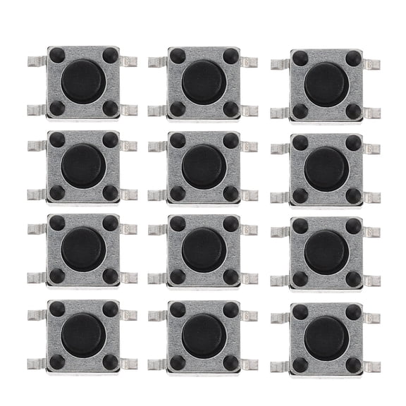 TABLZONE 100Pcs Electronic Momentary Push Buttons Assorted Colors Easy to Install