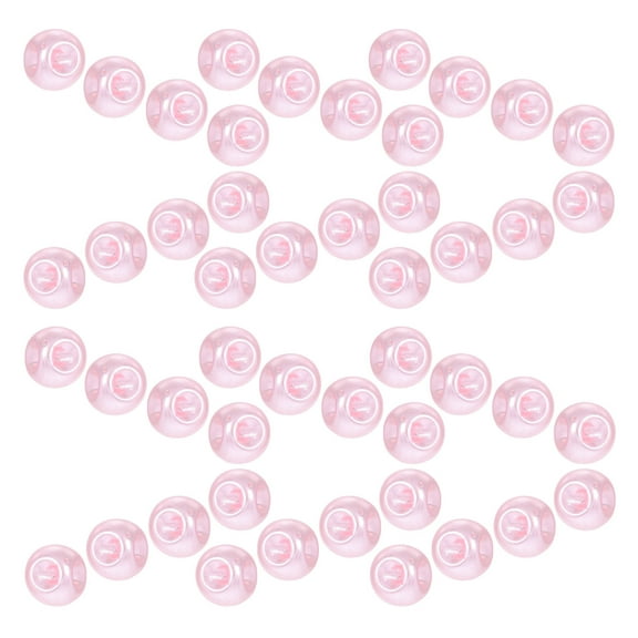 TABLZONE Pink Resin Faux Pearls Buttons for DIY Decor Versatile Use 100Pcs