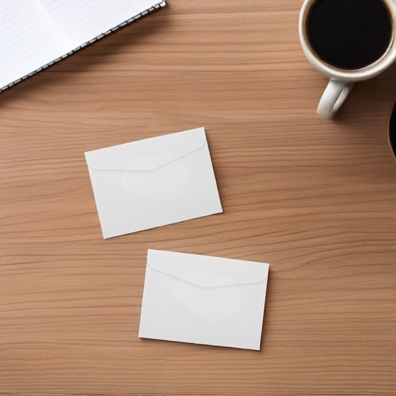 TABLZONE Compact White Kraft Envelopes for Greeting Cards and Invitations 100Pcs