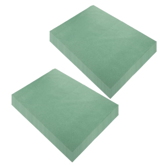 TABLZONE 100Pcs Smooth Green Tissue Paper Sheets for Boutique Wrapping and Craft Projects