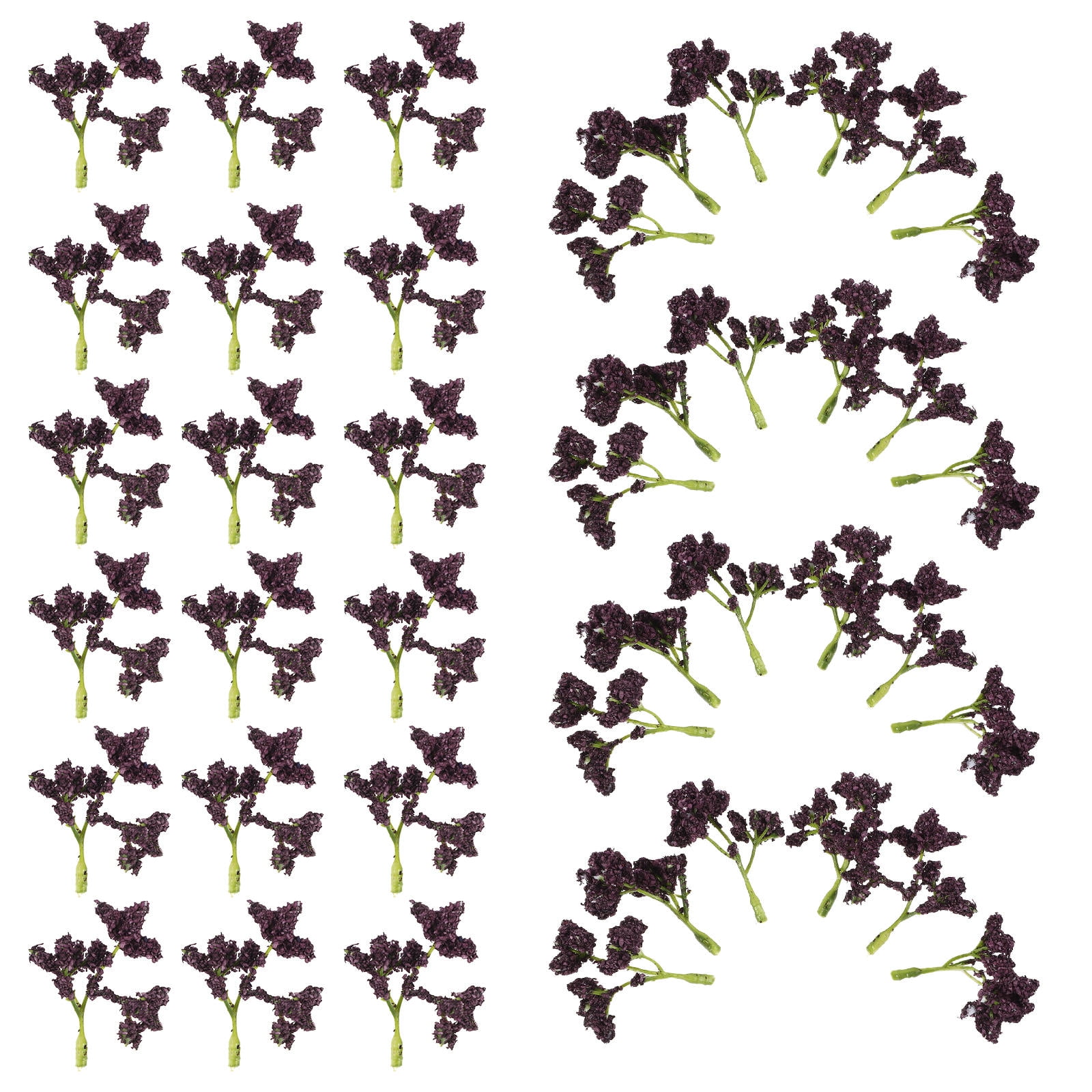 TABLZONE 100Pcs Purple Artificial Foam Flower Stamens for DIY Decoration Wedding Party Floral Crafts