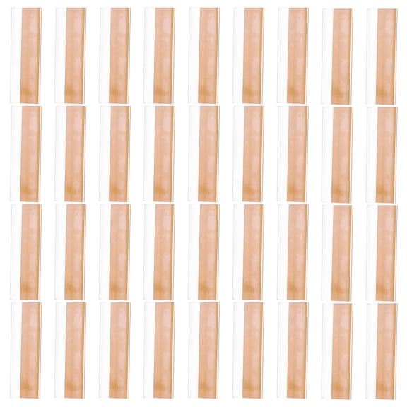 TABLZONE 100Pcs Transparent PVC Shelf Marker Holder Adhesive Label Pocket for Inventory and Bin Labeling