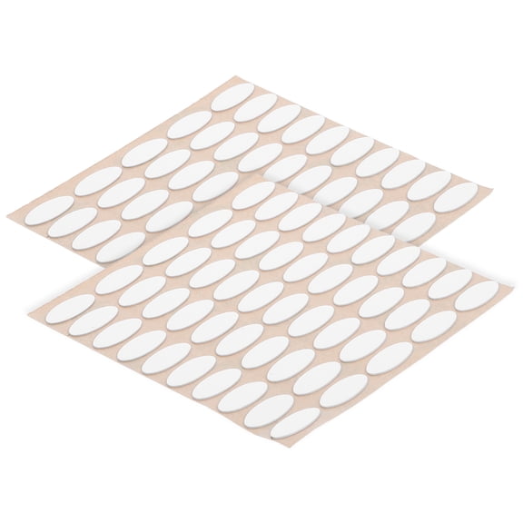 TABLZONE 100Pcs White Mouse Foot Pad Stickers with Edge Conforming Design for Wireless Mouse Repair