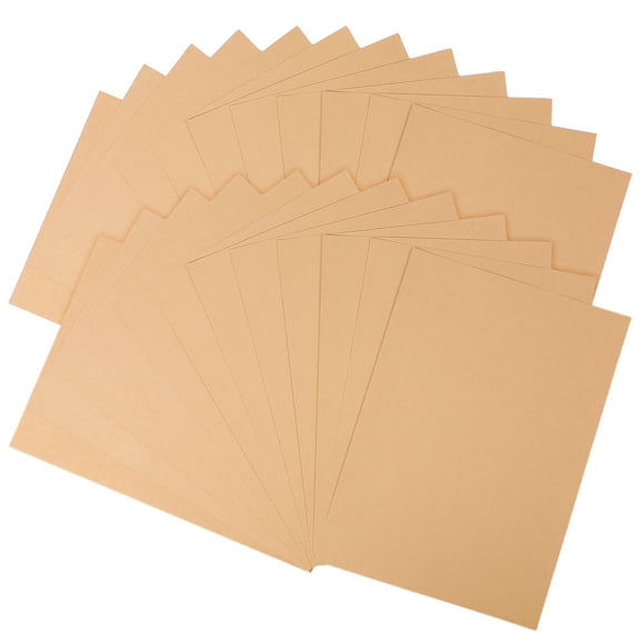 TABLZONE Kraft Cardstock Paper 100Pcs Brown Thick for Decoration and DIY Projects