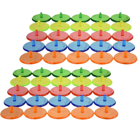 TABLZONE 100pcs Golf Alignment Markers Set in Assorted Colors for Training, Practice, and Use