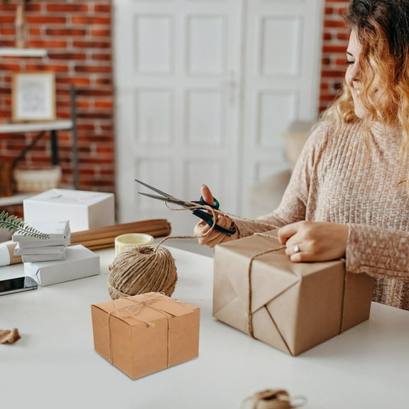 TABLZONE Light Brown Cardboard Boxes for Crafts and Presents, , Multipurpose Storage and Packaging