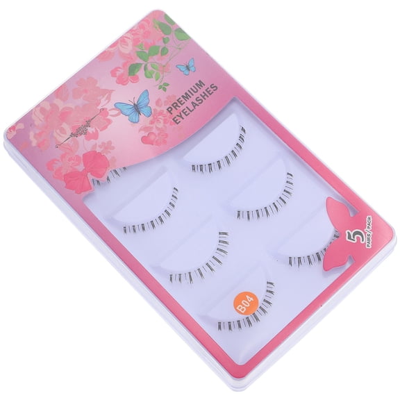 TABLZONE 10Pairs Black Bottom Lashes p Natural False Eyelashes Easy Use Lash Extensions