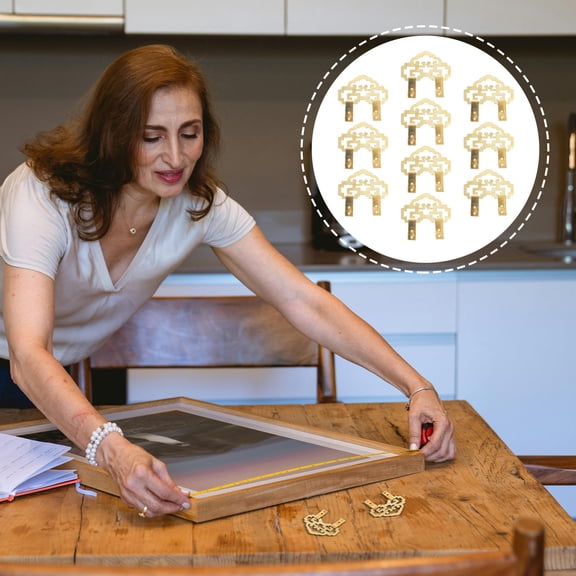 TABLZONE 10Pairs Elegant Picture Hanging Hooks Strong Frame Hooks for Home Use