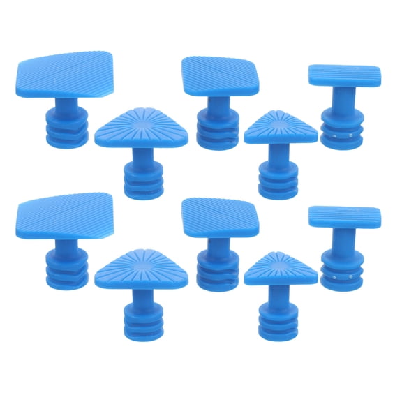 TABLZONE 10-Piece Auto Dent Puller Tab Set with Plastic Body Shims - Automotive Tool Kit for Bodywork
