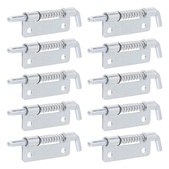 TABLZONE 10-Pack Automatic Spring Loaded Stainless Steel Door Latches for Cabinet, Gate, and Door Security Hardware