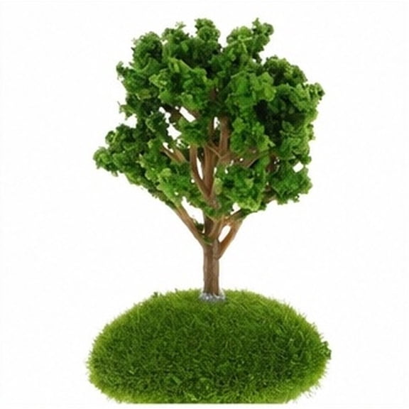 TABLZONE 10pcs Miniature Plastic Trees for Model Railroads, Train Layouts, Dioramas, Crafts, and Architectural Projects