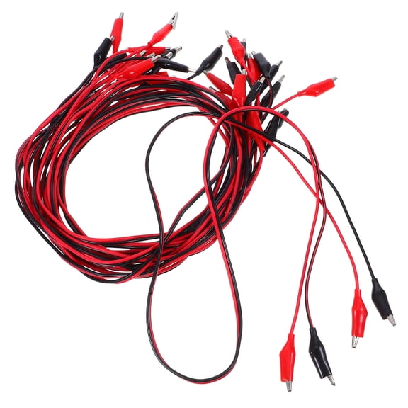 TABLZONE 10Pcs Insulated Dual Ended Test Lead Cable for Versatile Electrical Testing Applications
