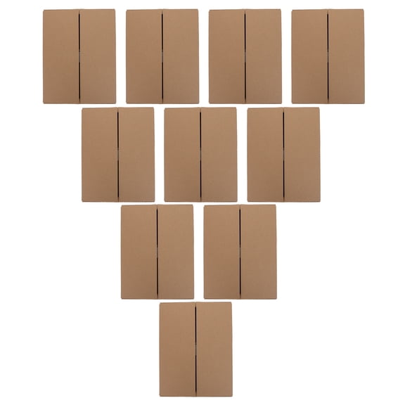 TABLZONE 10Pcs Light Yellow Cd Mailer Boxes with Sturdy Structure for Vinyl Record Shipping