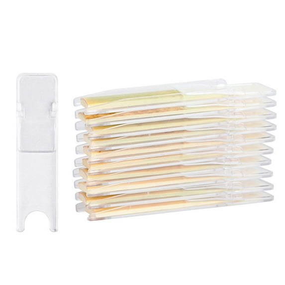 TABLZONE 10Pcs Medium Hardness Alto Saxophone Reeds 2.5 Strength Assorted Color Practical Replacement