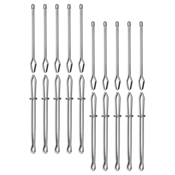 TABLZONE 10Pcs Metal Drawstring Threader Tool Sewing Accessories for Trouser and Elastic Band Replacement