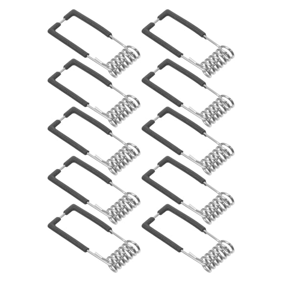 TABLZONE 10Pcs Metal Recessed Lighting Clips Black Spring Clips for Secure Downlight Installation