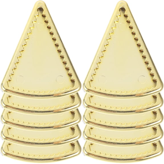 TABLZONE 10Pcs Mini House Scene Layout Props Plastic Golden Dollhouse Tray Kitchen Scene Layout Decor DIY Craft